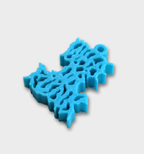 Load image into Gallery viewer, 3D Printed Punk Keychains by WHADAFUNK - blue angle
