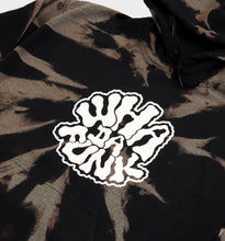 Load image into Gallery viewer, Bleach Dye Trippy Hoodie by WHADAFUNK - close up front angle
